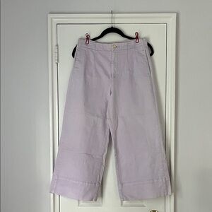 Anthropologie Lavender Wide-Leg Pants